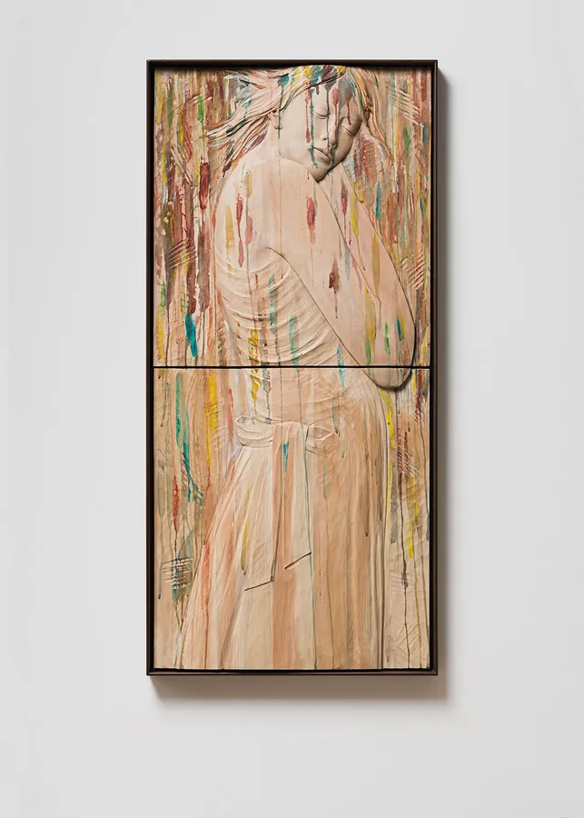 Tie — Zirbelkiefer & Eisen · 96 × 46 cm