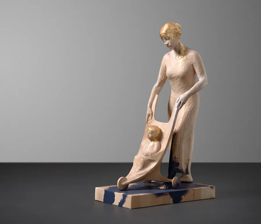 Mother’s Day — Zirbelkiefer, Blattgold · 50 cm